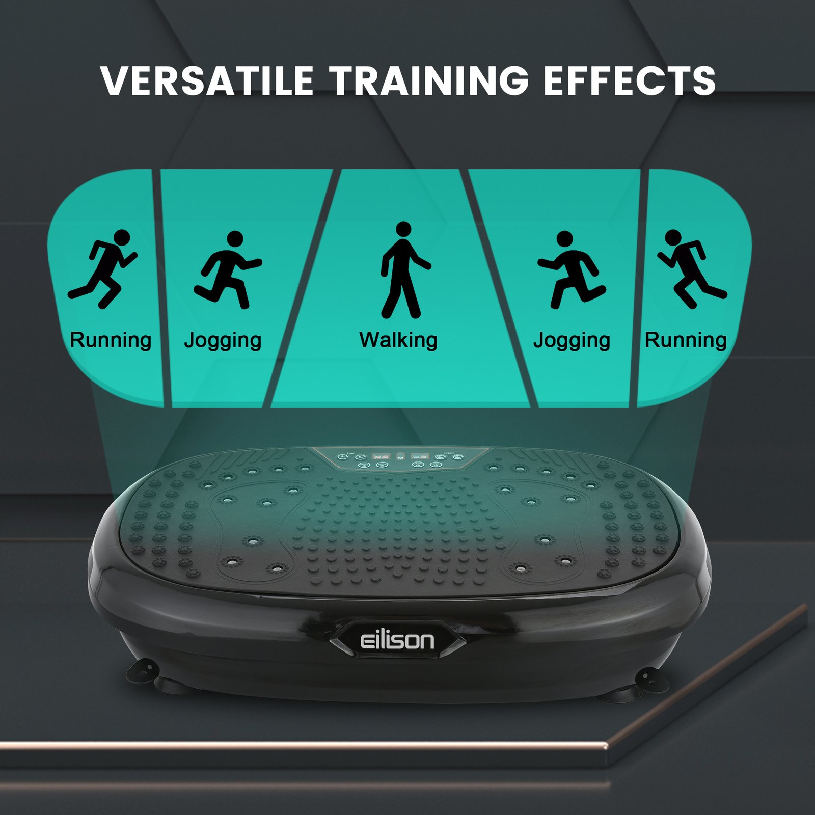 EILISON Fitpro Vibration Plate Exercise Machine Black